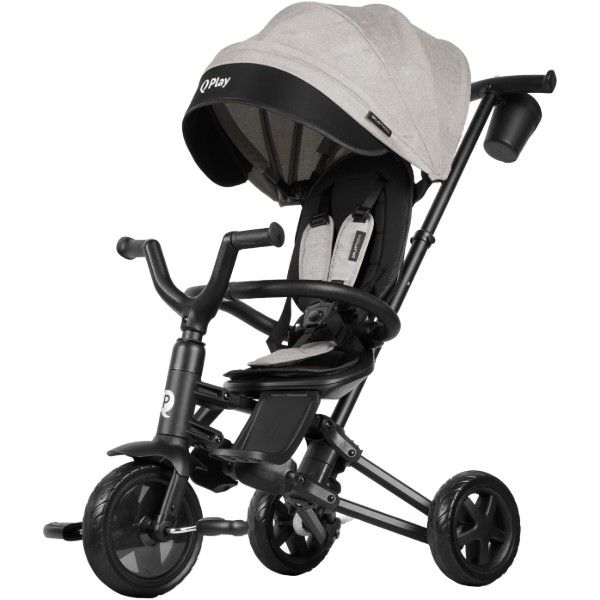 Фото - Триколісний велосипед Qplay Nova Niello Grey (S700-6NovaNielloGrey)